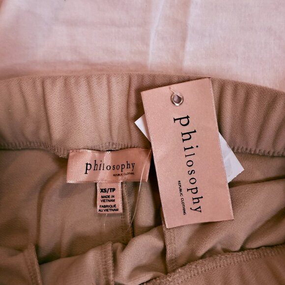 Philosophy Pull-On Wide Leg Pants – Taupe, Size XS (NWT) - Picture 5 of 11